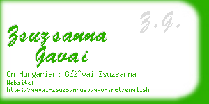 zsuzsanna gavai business card